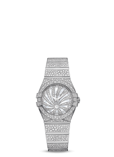Omega Constellation Quartz 24 Polished White Gold / Snow / MOP Supernova